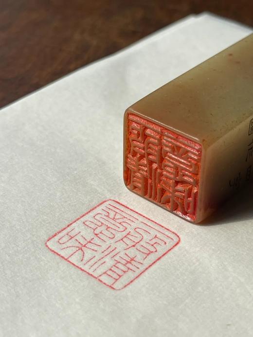 寿山荔枝冻芙蓉石文人闲章，顺丰包邮 商品图14