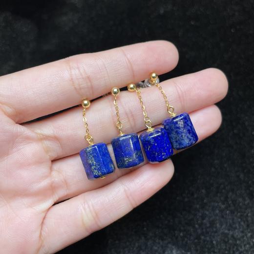 S925青金石耳环 商品图0