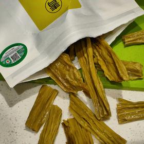 [屁侠推荐]有机青豆腐竹/翠玉腐竹 古法工艺 六铺工序无硫熏