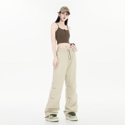 🌈【真维斯男女同款降落伞裤速干工装裤2458款】✅速干面料呈现光泽质感面料，💜上身裸感，舒服到飞起!! 商品图2