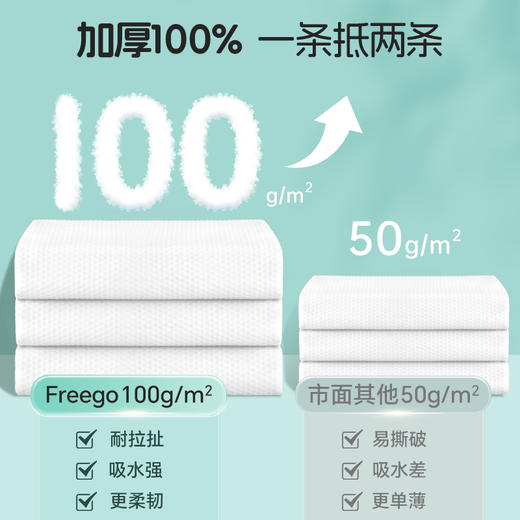 Freego【灭菌型】一次性「加大加厚」毛巾浴巾非压缩/压缩毛巾浴巾 商品图3