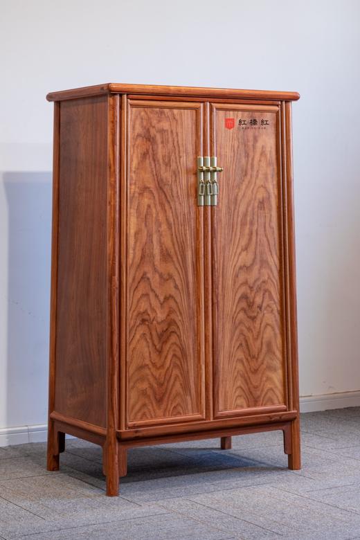 红桥红  家具严选  缅甸花梨（大果紫檀）【130 小号素面 圆角柜】 商品图1