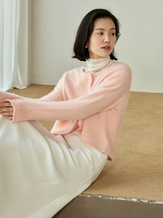 羊毛兔绒混纺花纱开衫FCE3WSC081 商品图8