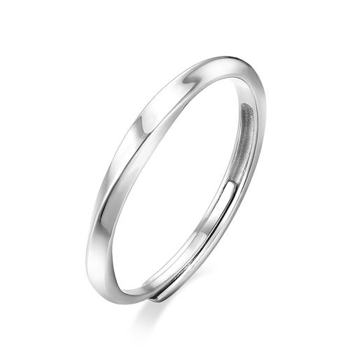 卡蒂罗/KADER 在逃公主系列 心海之约对戒 梦幻月光石经典爱心满镶锆石可调节情侣对戒 恋爱频率轻奢素圈 925银 商品图2