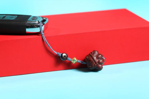 GJXJ0158°鱼与熊掌兼得紫檀小挂件 商品图1