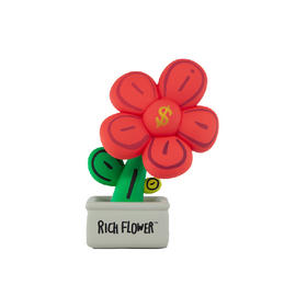RICH FLOWER有钱花 搪胶红摆件 正品摆件搪胶红送礼中秋创意礼品送女友招财