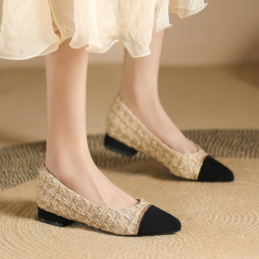 品质好货 | Safiya/索菲娅秋小香风尖头气质高级感单鞋 SF32115722 商品图2