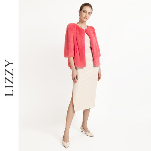 LIZZY冬季优雅*风水貂裘皮大衣外套女上衣6047 商品图2