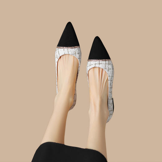 品质好货 | Safiya/索菲娅秋小香风尖头气质高级感单鞋 SF32115722 商品图10