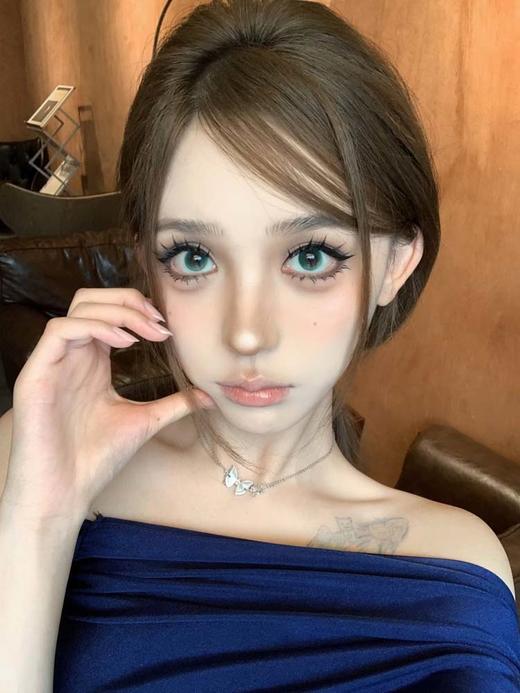 woolilens 半年抛美瞳  睡眠水母 直径14.2mm着色13.3mm 商品图1