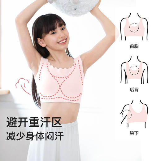 ubras旗下likeuu启蒙一阶段初发育8-12岁囡囡桃文胸ZY 商品图3