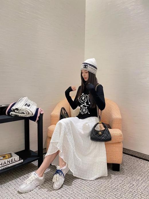 香奈儿24a高级手工坊系列，黑金流苏链条小hoboZP购入剖解1：1复刻，原厂zp方框标山羊皮（HH） 商品图13