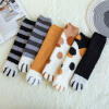 【超值29.9到手6双！】珊瑚绒猫爪袜 冬季居家加厚睡眠袜 月子袜卡通可爱地板袜 保暖中筒袜-QQ 商品图11