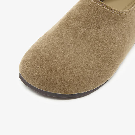 西遇一脚蹬勃肯鞋全包女款早春舒适软底奶奶鞋圆头平底单鞋D0047586 商品图5