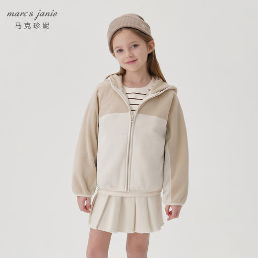 马克珍妮男女童山系户外拼色摇粒绒外套儿童2024年秋装新款241130 商品图2