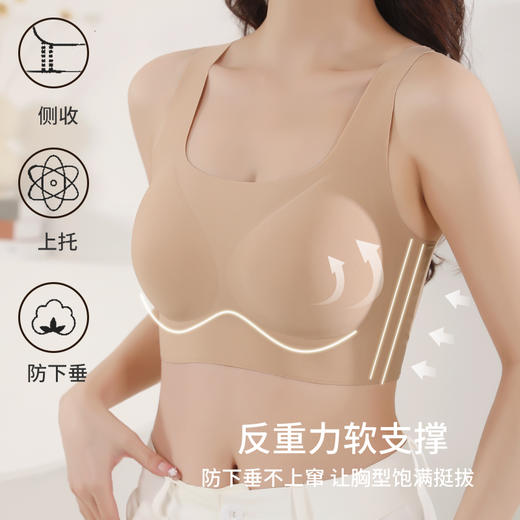 【无感反重力】花姿彤零重力bra 透气可机洗不跑杯 U领V领换着穿 宽肩带细肩带可选可调节 商品图1