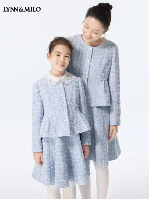 天空之城-LYNN&MILO亲子装小香风背心裙套装洋气两件套装 商品图0