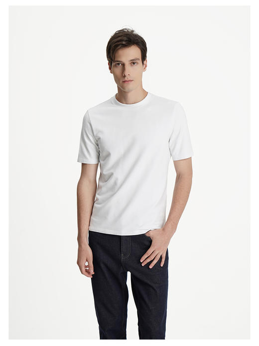 callisto白色莫代尔短袖T恤 商品图2