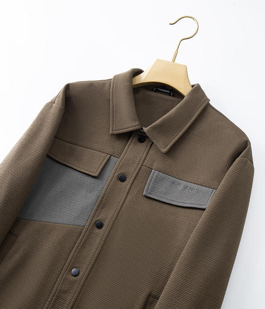 【新款DWD】大依优型大码翻领夹克外套加肥加大肥佬休闲上衣男士胖子潮流 商品图2