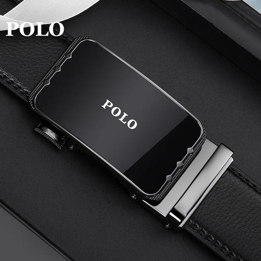 POLO  男士皮带  自动扣牛皮休闲腰带072181 商品图3