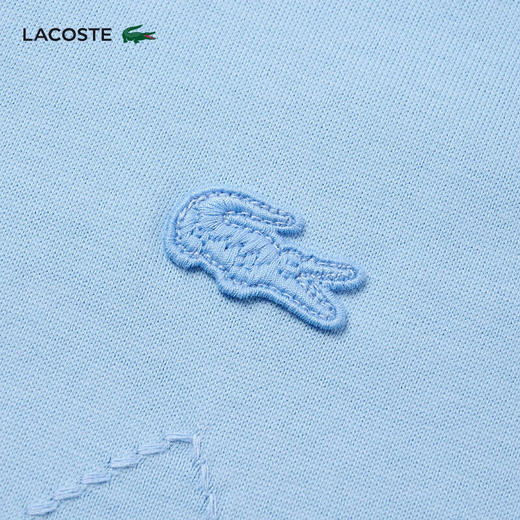 LACOSTE法国鳄鱼男装新款纯棉纯色简约宽松休闲短袖T恤TH2947-10 商品图3
