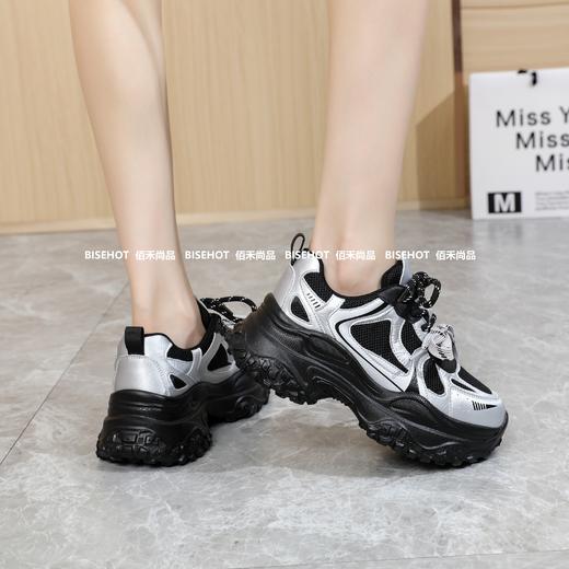 新品拼色厚底百搭显高女士老爹鞋253B43551（W） 商品图8