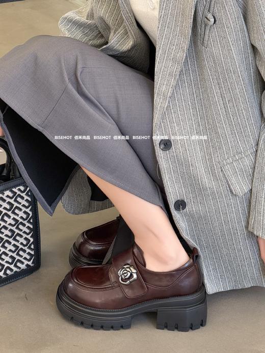 新品女士厚底圆头增高时尚乐福鞋919B43570（W） 商品图3