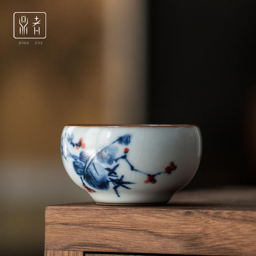 问鼎鼎者青花平口杯(白雪花)(三友)(竹叶芭蕉)(兰石)（缺货） 商品图2