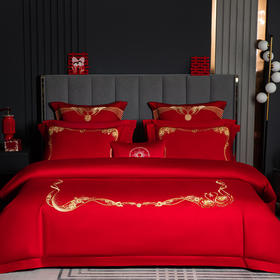 多喜爱 喜玫瑰婚庆床上用品四件套 为爱绽放