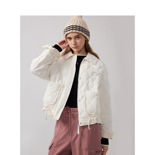 TeenieWeenie小熊简约棉服女冬季外套TTJP244T06T 商品图1