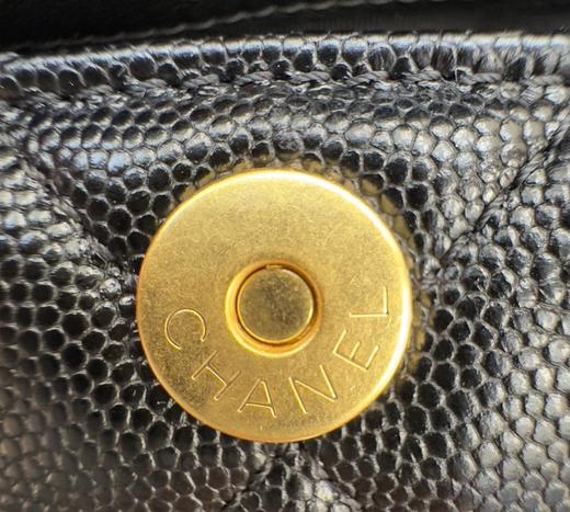 香奈儿24a高级手工坊系列，黑金流苏链条小hoboZP购入剖解1：1复刻，原厂zp方框标山羊皮（HH） 商品图7