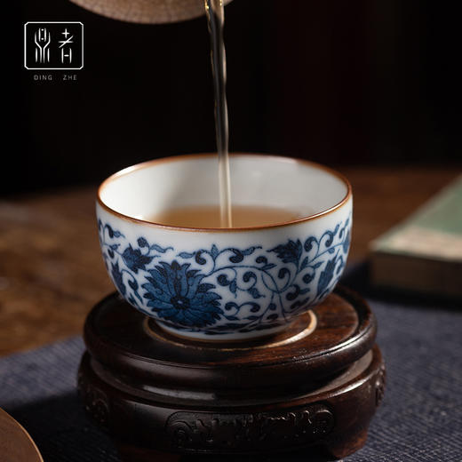 问鼎鼎者青花听泉杯（竹林消夏）（高士游山图）（缠枝莲）（竹石）（缺货） 商品图2
