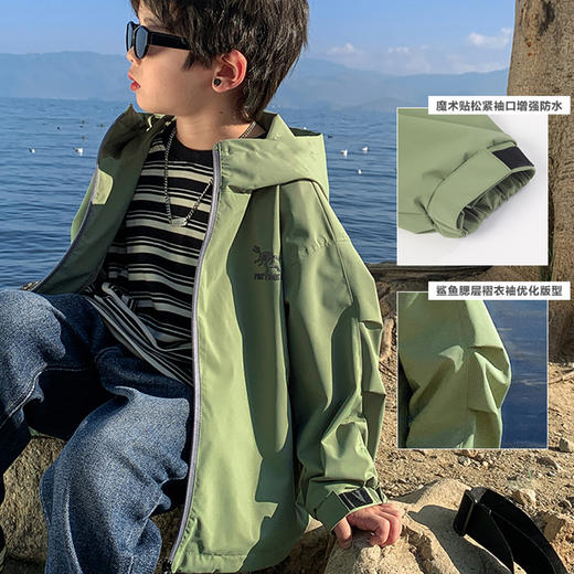 【69.9/件】男女童外套春秋装新款中大童洋气上衣韩版锋衣儿童夹克潮聚 商品图2