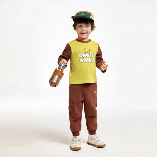 男童萌趣印花打底衫三季潮搭安奈儿童装实体店同款XB431721 商品图3