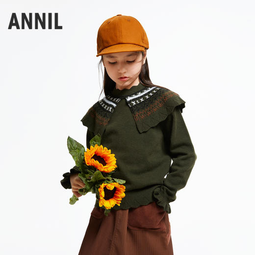 女童费尔岛提花毛衣安奈儿童装实体店同款AG434527 商品图0