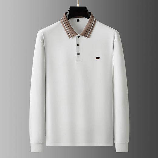 【新款DDA】大依优型大码长袖Polo衫翻领加肥加大肥佬休闲商务宽松透气上衣打底 商品图0