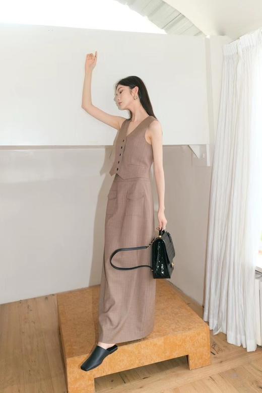 Kai & Kiera 复古帅气马甲半裙两件套装 18333 商品图3