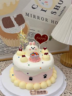 兔子主题 生日蛋糕