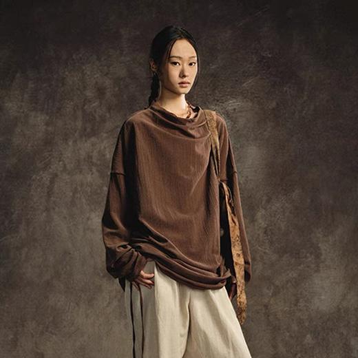 共和GongheRepub/GH24010/荡领落肩长袖t 商品图1