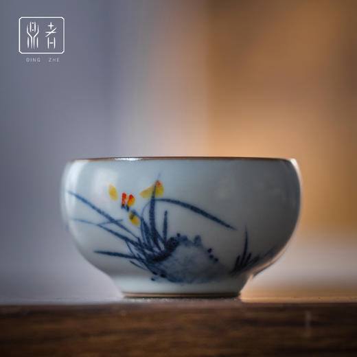 问鼎鼎者青花善奕杯（兰草）（芭蕉小鱼）（缺货） 商品图1