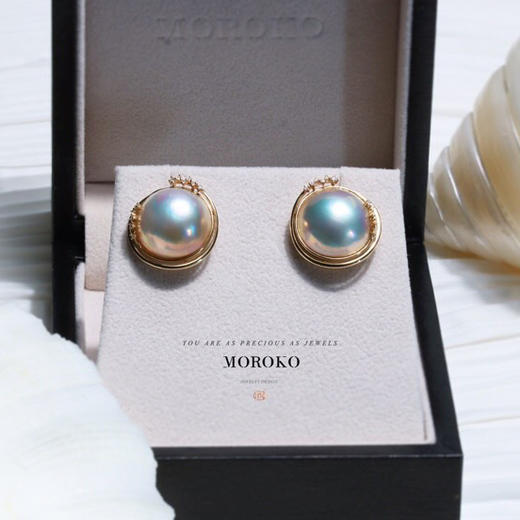 星月相伴·耳钉 | 极光马贝珍珠 商品图2