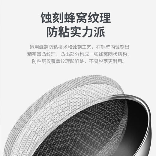 【小家电】康巴赫304不锈钢全花纹炒锅32cm CFD32A2 HF 商品图4