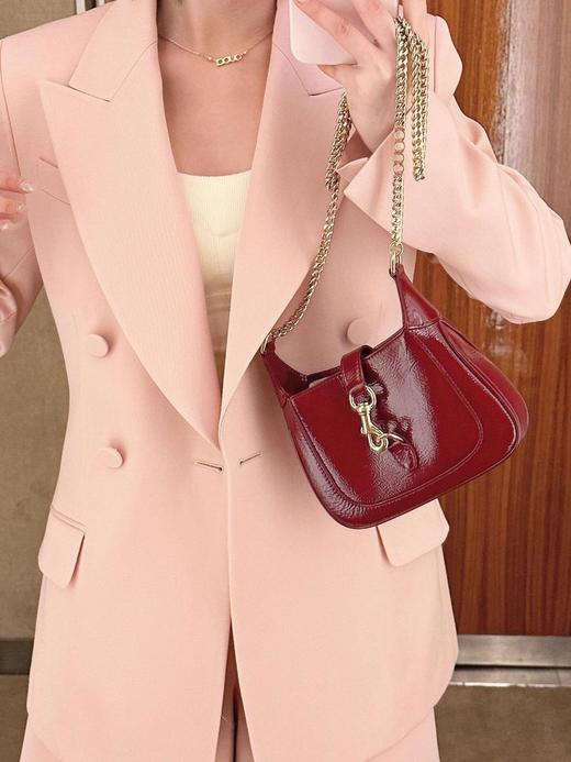 古驰Jackie新版本迷你漆皮红包包（CB） 商品图2