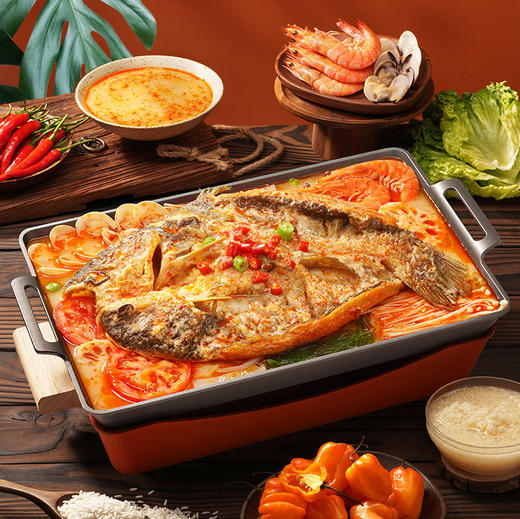 清江烤鱼 | 加热即食 甄选鮰鱼 肉嫩鲜美无细刺 新鲜活鱼制作 海南特色糟粕醋风味 商品图6