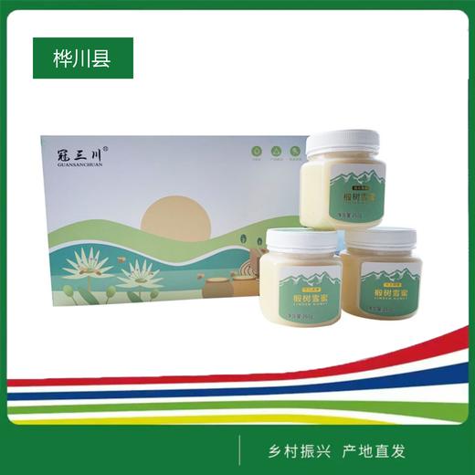 冠三川东北黑蜂椴树雪蜜（礼盒装）780g（260g*3瓶） 商品图0