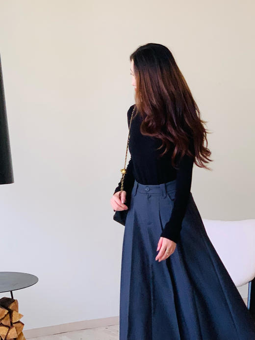 【百图lulu定制】【预售7天发】【双奶皮打底衫】Q弹 仿蛋白羊绒 圆领长袖 T恤 商品图4