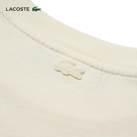 LACOSTE法国鳄鱼女装新款纯棉纯色宽松简约休闲短袖T恤TF4122-10 商品图4