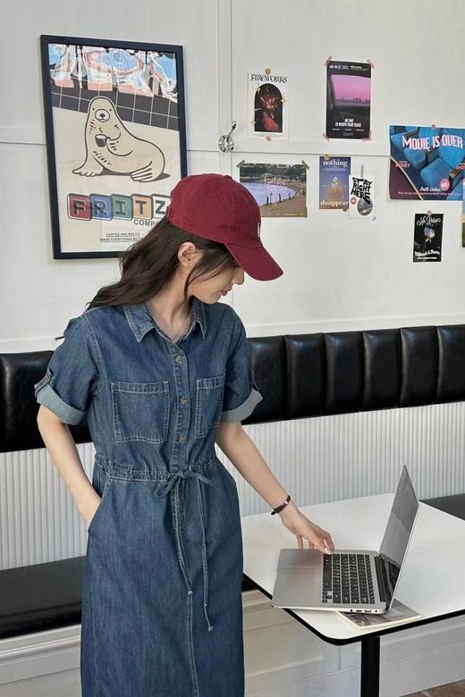 LNNNS 翻领水洗牛仔简约连衣裙 18559 商品图1