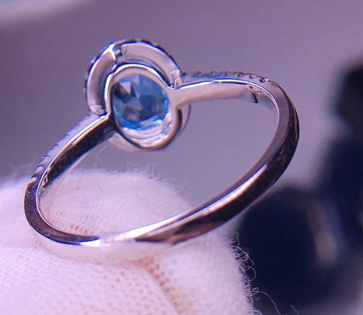 极美圣玛利亚海蓝宝戒指1.2ct 商品图4