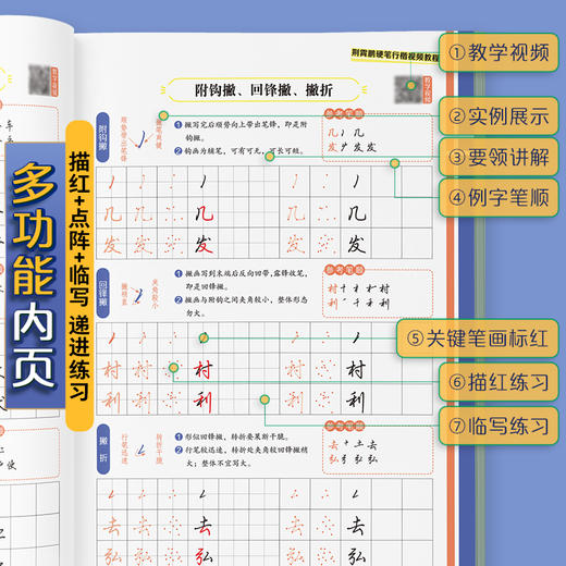 墨点字帖 荆霄鹏硬笔行楷视频教程 商品图3